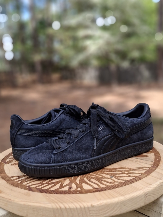 Puma Other - Men’s Puma Navy Suede Sneakers Classic Low Top Lace-Up Casual Shoes Size 8.5